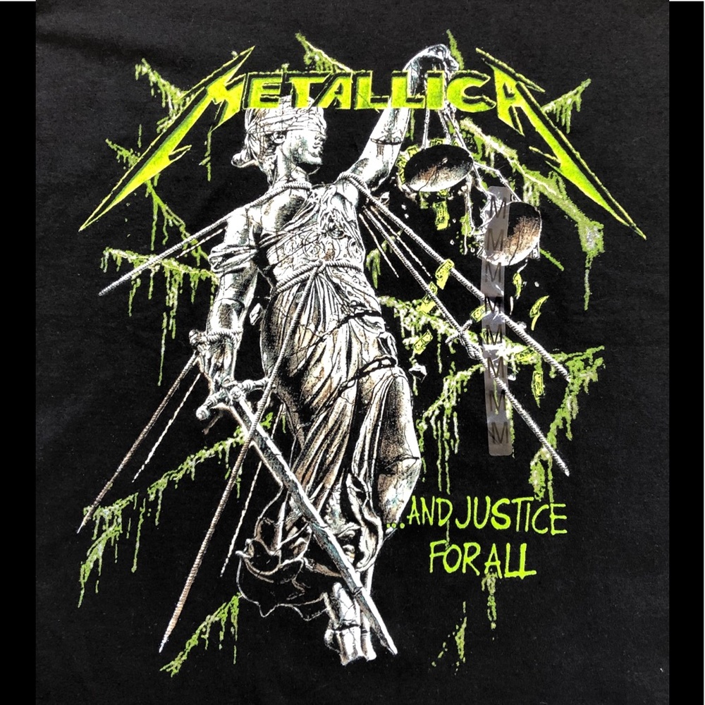 SOLD🎉Metallica And Justice For All Tshirt Med NWT - Picture 1 of 3